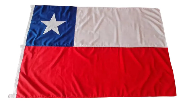Bandera Chilena 120 X 180cms Tela Trevira Reforzada