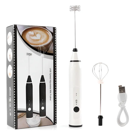 Mini Batidor Revolvedor Café Y Espuma Leche Recargable Usb Al Azar