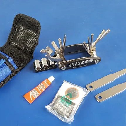 Kit De Herramientas Para Reparación De Bicicletas Con Funda