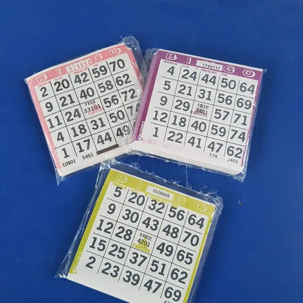 300 Cartones De Bingo, Colores Surtidos