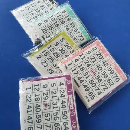400 Cartones De Bingo, Colores Surtidos