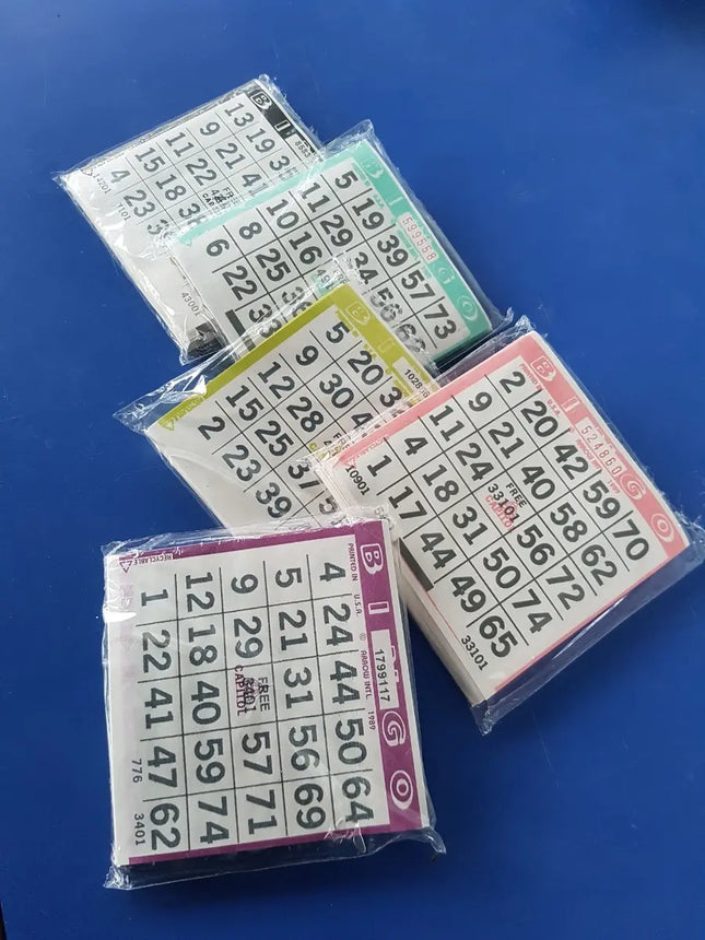400 Cartones De Bingo, Colores Surtidos