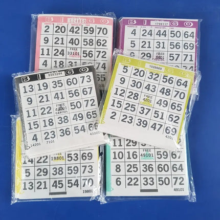 400 Cartones De Bingo, Colores Surtidos