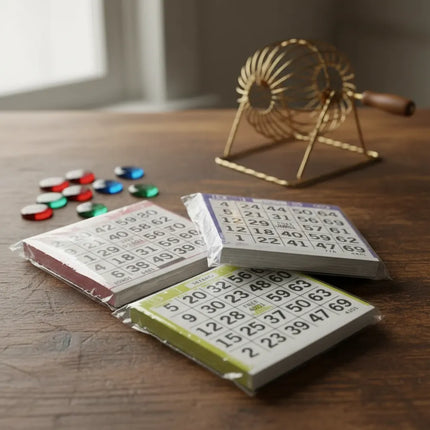 Juego Bingo Tómbola Metálica + 318 Cartones