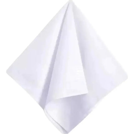 Pañuelos Blancos Para Hombre, 100% Algodón 12 Unid Unicolor