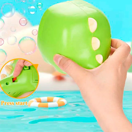 Juguete Maquina De Burbujas Para Niños Burbujeo A Pilas Verde lima