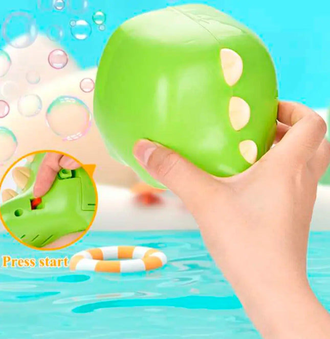 Juguete Maquina De Burbujas Para Niños Burbujeo A Pilas Verde lima