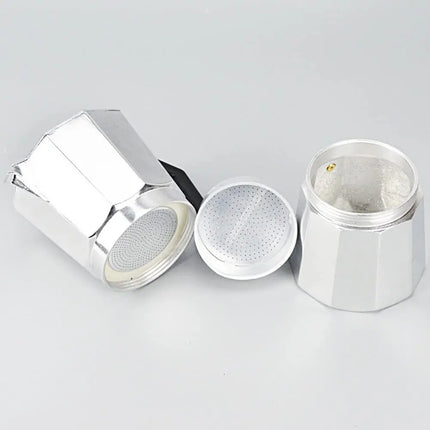 Cafetera Moka Italiana Café Espresso 6 Tazas Tetera Gris