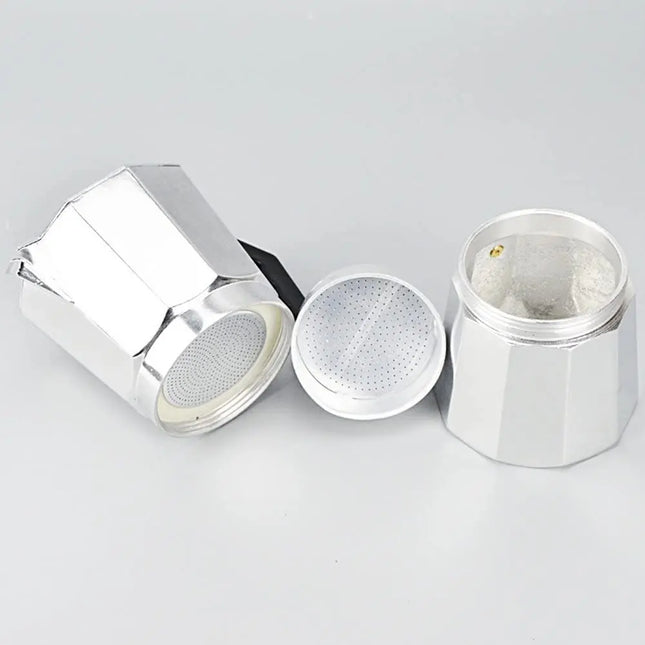 Cafetera Moka Italiana Café Espresso 6 Tazas Tetera Gris
