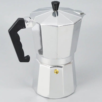 Cafetera Moka Italiana Café Espresso 6 Tazas Tetera Gris