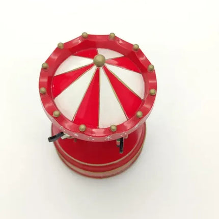 Caja Musical Carrusel De Cuerda, Elegante , Rojo Niños