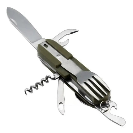 Servicio Para Camping Y Pesca, Cuchara, Tenedor, Cuchillos
