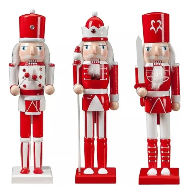 X3 Soldado Cascanueces Navideño Adorno Navidad Decoración