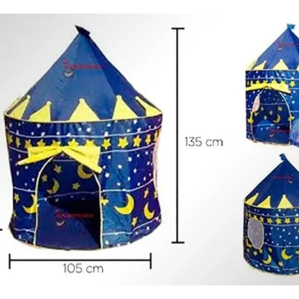 Carpa Castillo Medieval De Cuentos Infantil Para Niños Azul