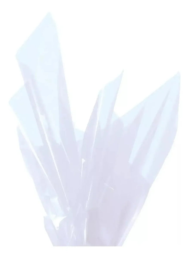50 Papel Celofán Transparente Pliego 70x100 Cm Transparente