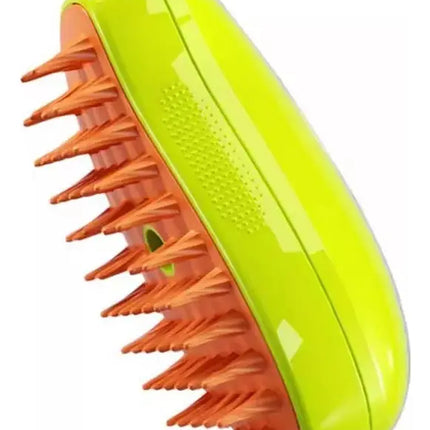 Cepillo Automático Para Gatos A Vapor 3 En 1 Color Verde