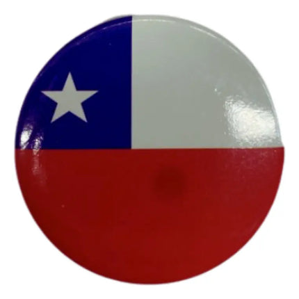 30 Chapitas Pin Con Bandera De Chile Fiestas Patrias Rojo, Blanco y Azul / Bandera de Chile