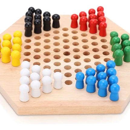 Juego De Mesa Tablero Chino De Madera, Juego Didáctico