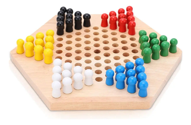 Juego De Mesa Tablero Chino De Madera, Juego Didáctico