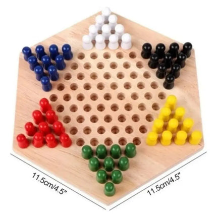 Juego De Mesa Tablero Chino De Madera, Juego Didáctico