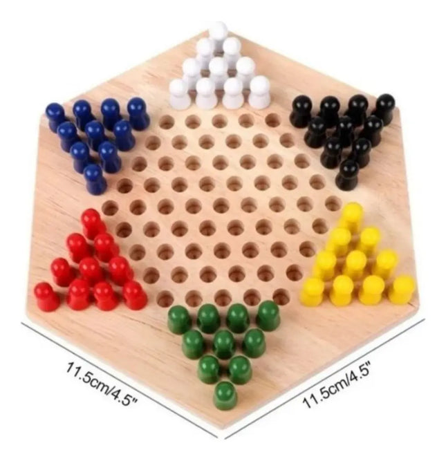 Juego De Mesa Tablero Chino De Madera, Juego Didáctico