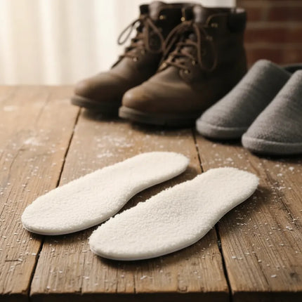 Plantilla Con Chiporro Para Pies Fríos, Zapatos Y Zapatillas Blanco / 36-45