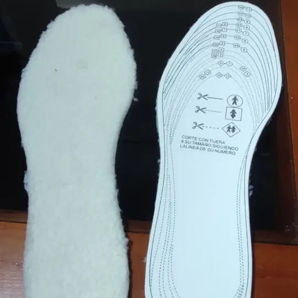 Plantilla Con Chiporro Para Pies Fríos, Zapatos Y Zapatillas Blanco / 36-45