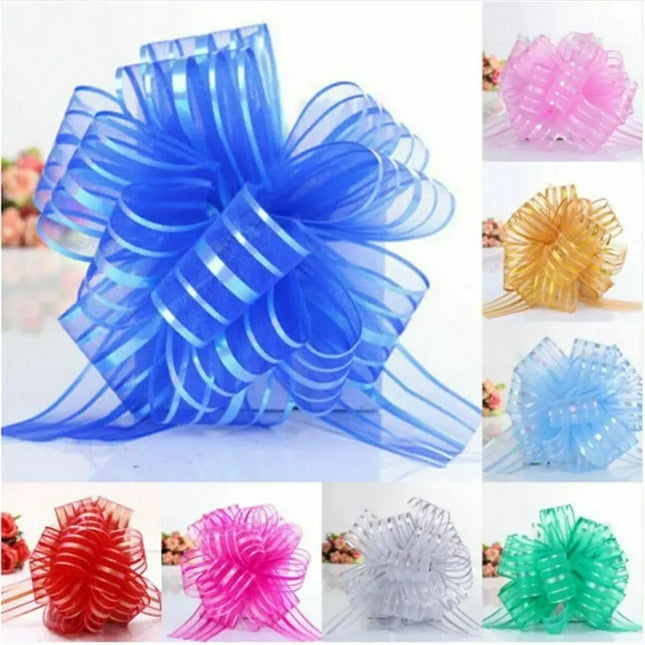 Pack 50 Cinta Mágica De Regalo Organza, 75 X 5cms Color Surtidos