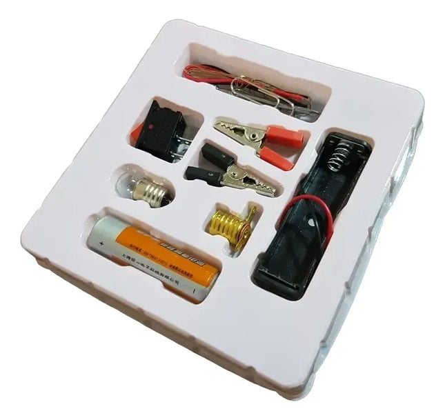 Kit Circuito Eléctrico Escolar 14 Piezas. Juego