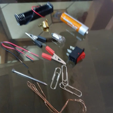 Kit Circuito Eléctrico Escolar 14 Piezas. Juego