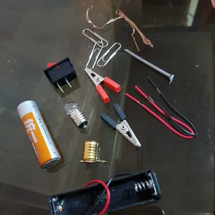Kit Circuito Eléctrico Escolar 14 Piezas. Juego