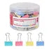 Clip Sujetapapeles 15mm 60 Unidades Binder Clip Doble Colores Pasteles