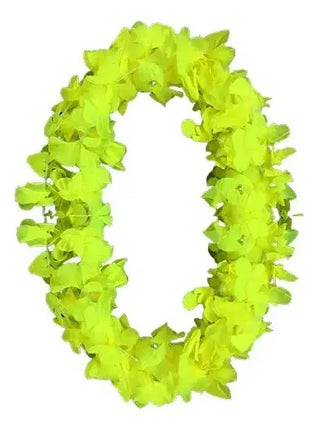 Pack Collar Hawaiano Flúor 12 Unidades Fiestas Neón Flúor