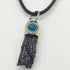 Amuleto Piedra Turmalina Negra Collar Repele Envidia Y Mala-Negro