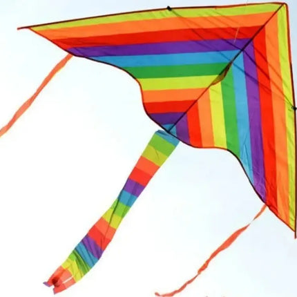 Cometa Grande Volantín Tela Mylar 146 X 60cms + Hilo Multicolor