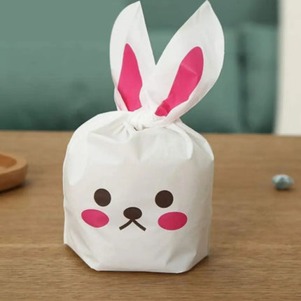 100 X Bolsas Para Huevos De Pascua, Conejo De Pascuas 10x17 Rosa