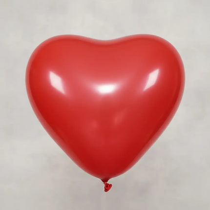 Globos Látex Corazón Globomania 30cm Rojos Apto Helio X12