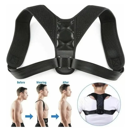 Corrector De Postura Espalda Acolchada Unisex Ajustable Eco