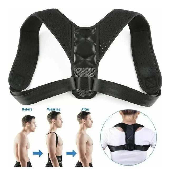 Corrector De Postura Espalda Acolchada Unisex Ajustable Eco