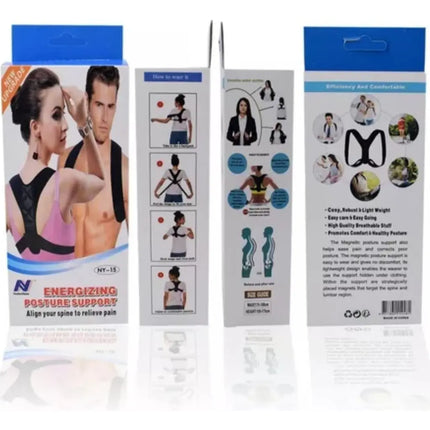 Corrector De Postura Espalda Acolchada Unisex Ajustable Eco