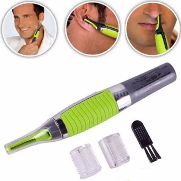 Microtouch Max Cortadora Pelo De Vello Facial, Nariz, Orejas Verde