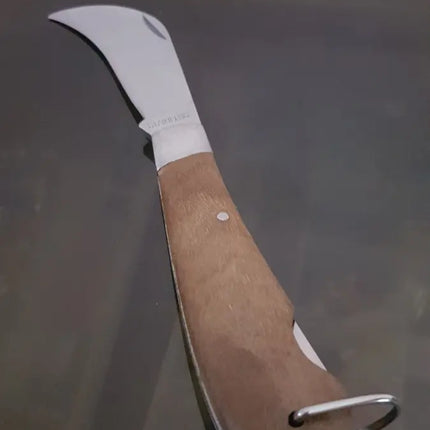 Corvo Cuchillo Cortapluma Con Seguro, Madera Grande 19cms Madera