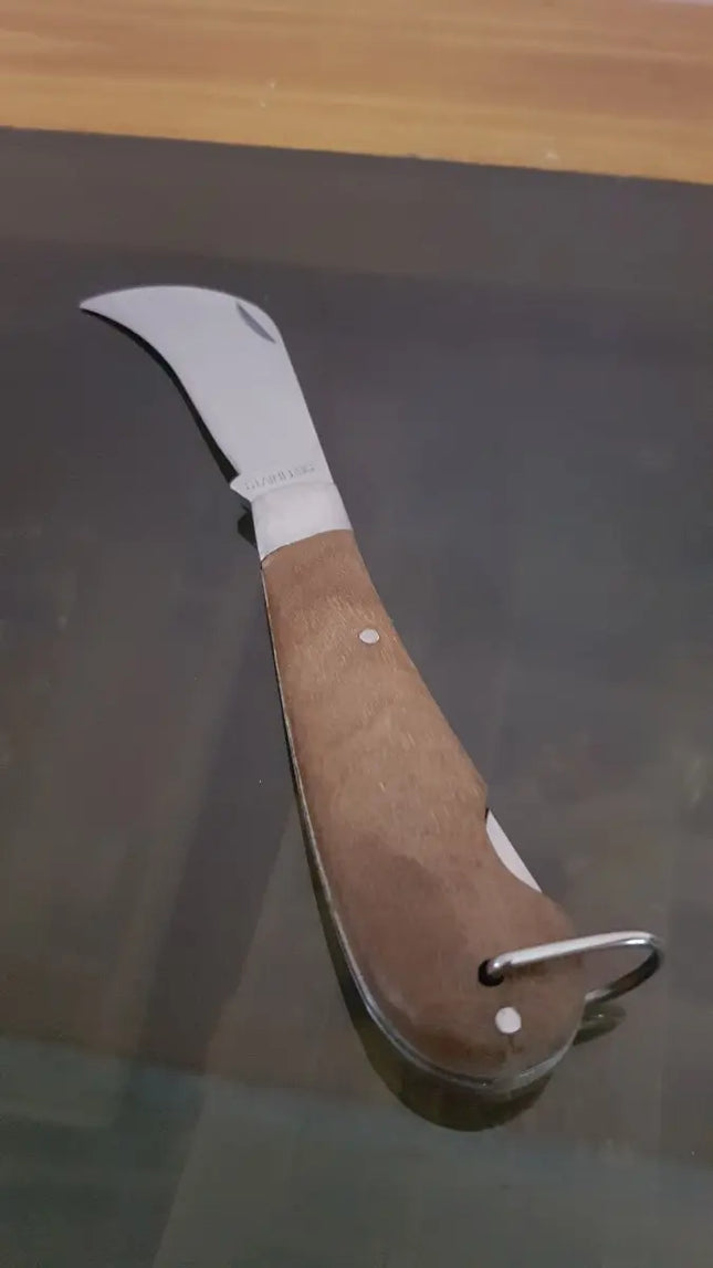 Corvo Cuchillo Cortapluma Con Seguro, Madera Grande 19cms Madera