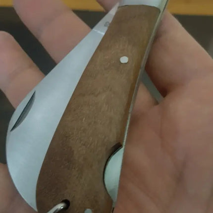 Corvo Cuchillo Cortapluma Con Seguro, Madera Grande 19cms Madera