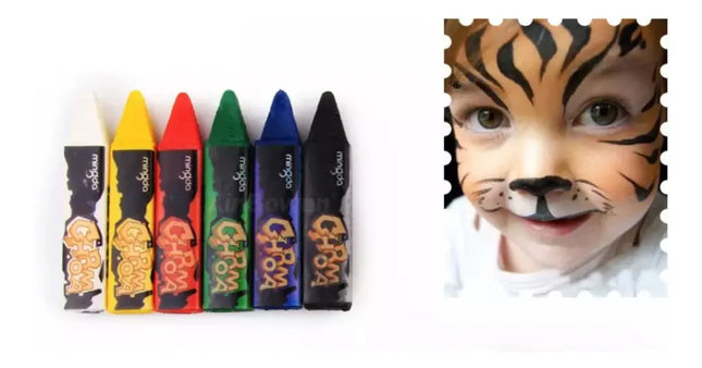 6 Pintura Maquillaje Pintacarita En Barra Tipo Crayon Color