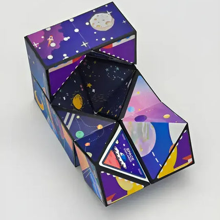 Cubo Infinito Infinity Cube 3d Cambiante Juguete Antiestrés Astronautas