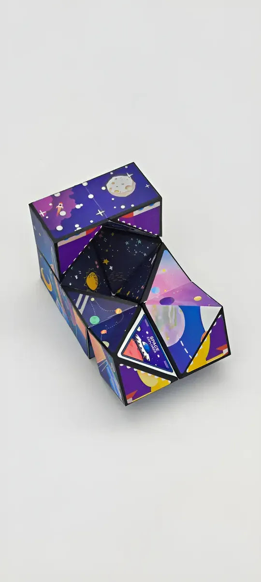 Cubo Infinito Infinity Cube 3d Cambiante Juguete Antiestrés Astronautas