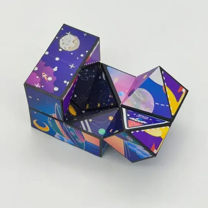 Cubo Infinito Infinity Cube 3d Cambiante Juguete Antiestrés Astronautas