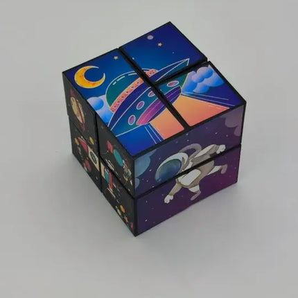 Cubo Infinito Infinity Cube 3d Cambiante Juguete Antiestrés Astronautas
