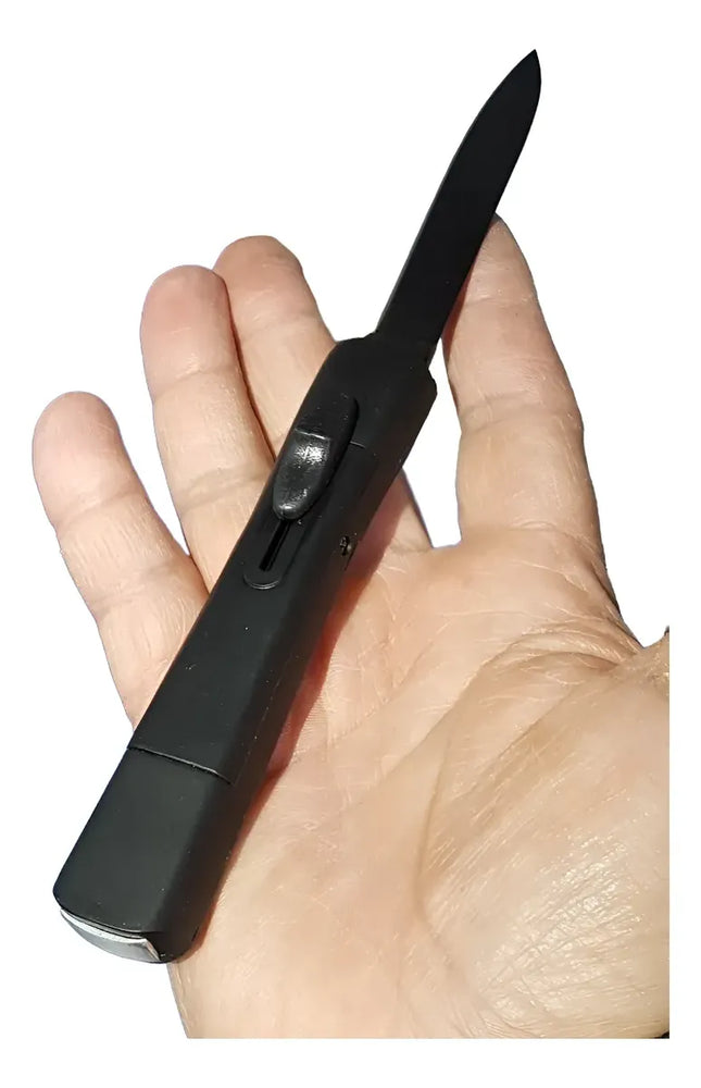 Cuchillo Automático Up And Down, Apertura Vertical, Navaja Negro